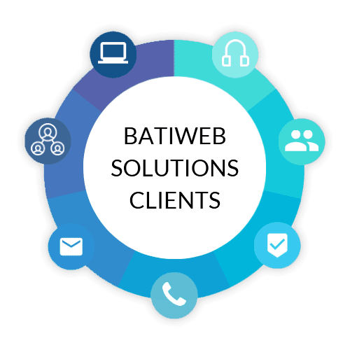 Roue des outils de Batiweb Solution